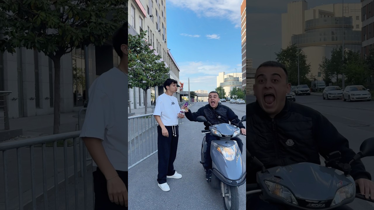 Motosiklet İle Marshmallow’u Kaçırdım #shorts
