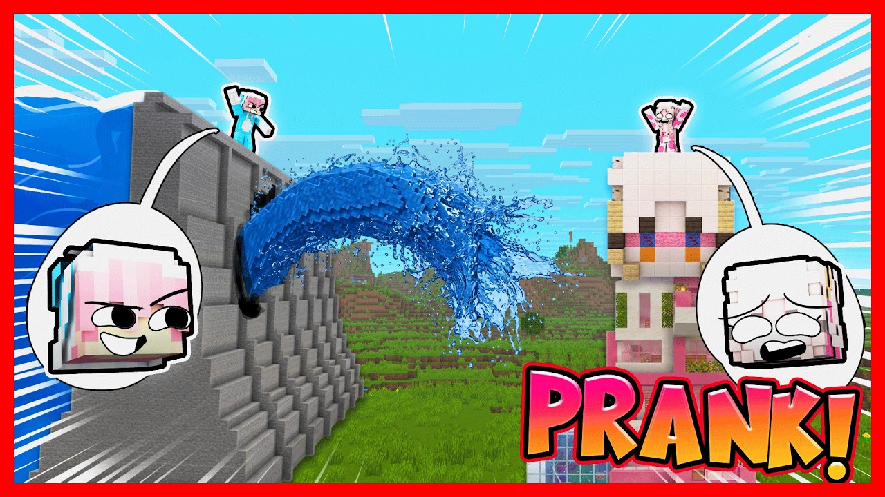 ATUN MEMBANJIRI SEMUA KOTA UNTUK PRANK MOMON !! Feat @sapipurba Minecraft