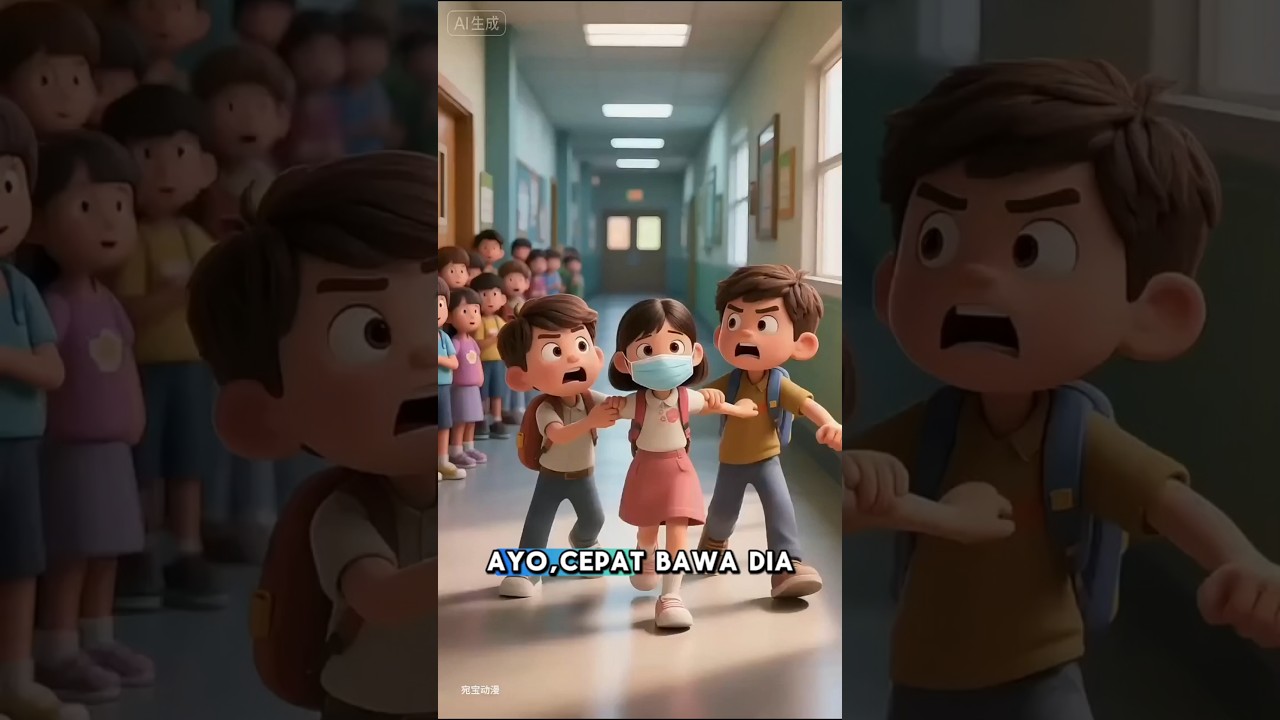 Dihukum akibat ejek teman di kelas #animasi #kartun # #shortvideo