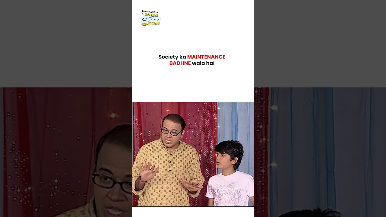 Society ka maintenance badhne wala hai !    #tmkoc #funny #jethalal #daya #shortsfeed