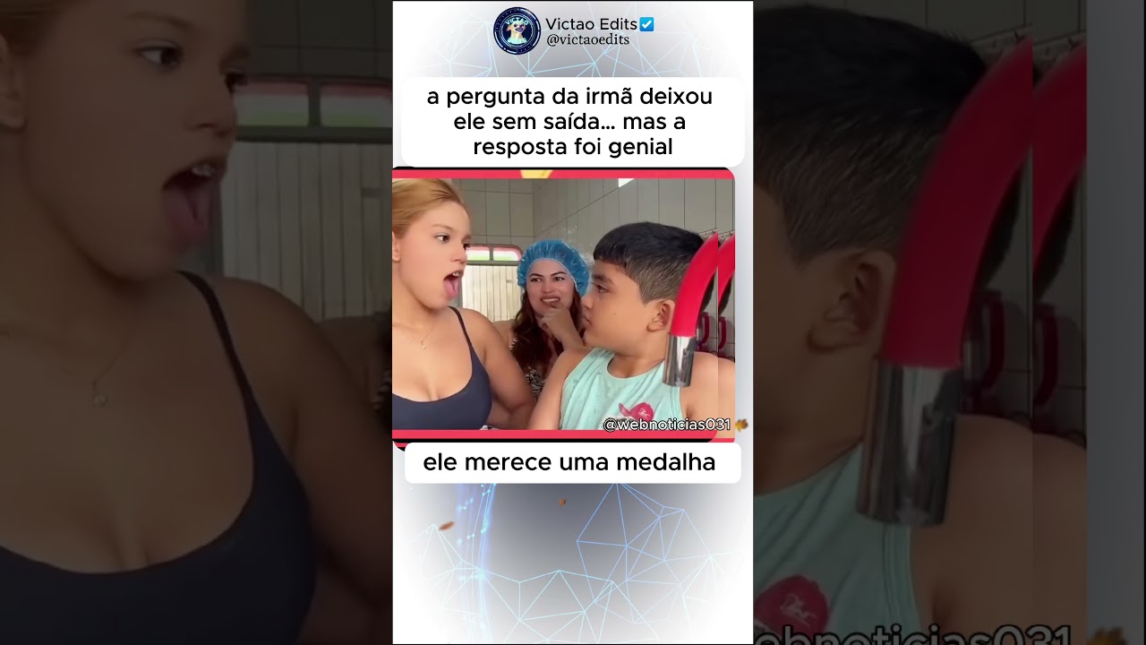 A pergunta da irmã deixou ele sem saída, mas a resposta foi a melhor que eu já vi na vida… #humor