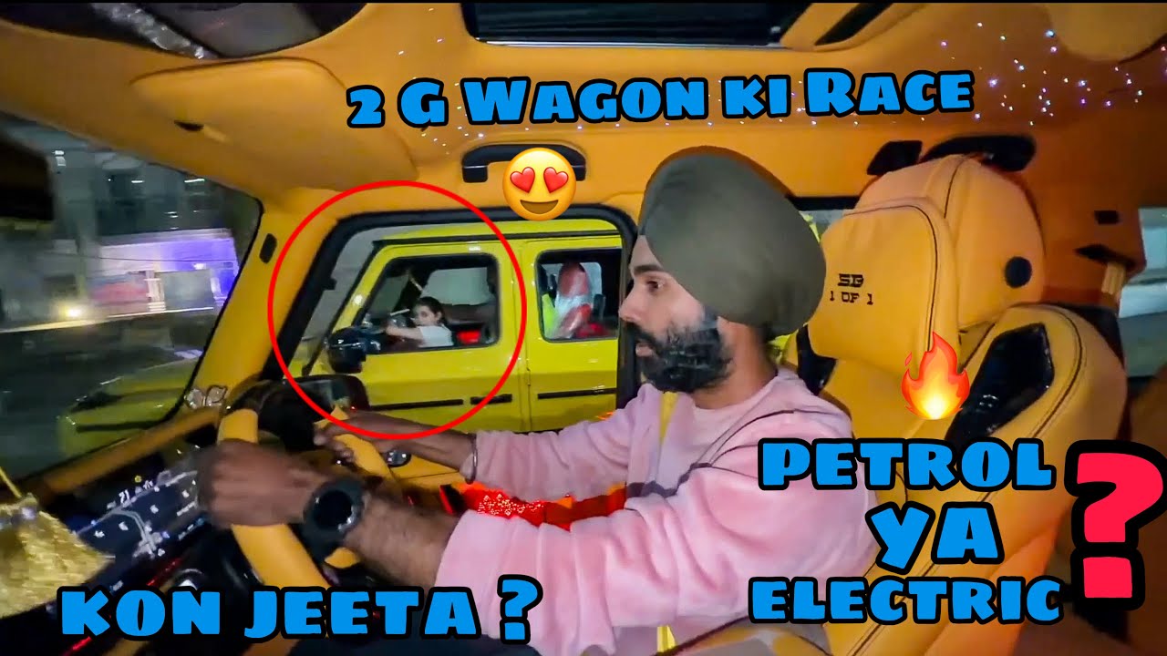 2 G Wagon ki Race lag gyi 😱 Kon jeeta ? Petrol ya Electric 🤔 10 Crore ki RACE 🔥