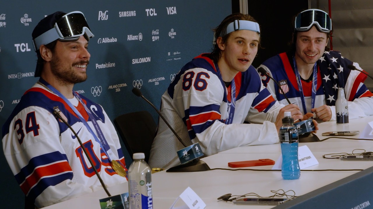USA Men's Hockey Gold Medal Press Conference