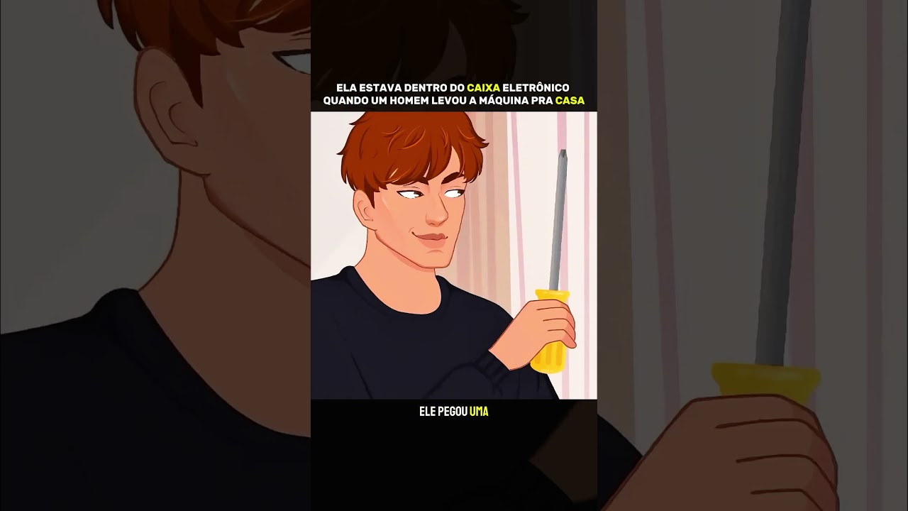 ela estava dentro do caixa eletrônico quando um homem levou a máquina para casa #desenho
