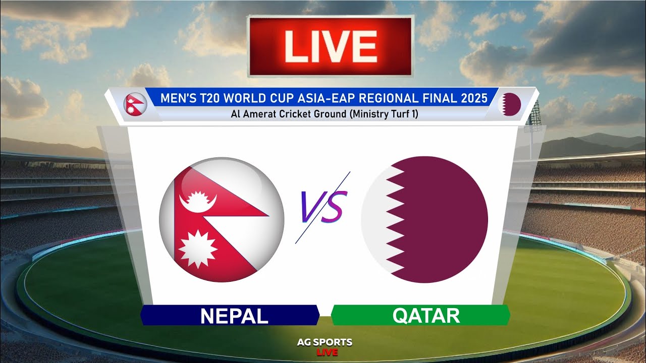 Nepal vs Qatar | NEP vs QAT Live | 14th T20I of ICC Men’s T20 World Cup Asia & EAP Qualifier 2025