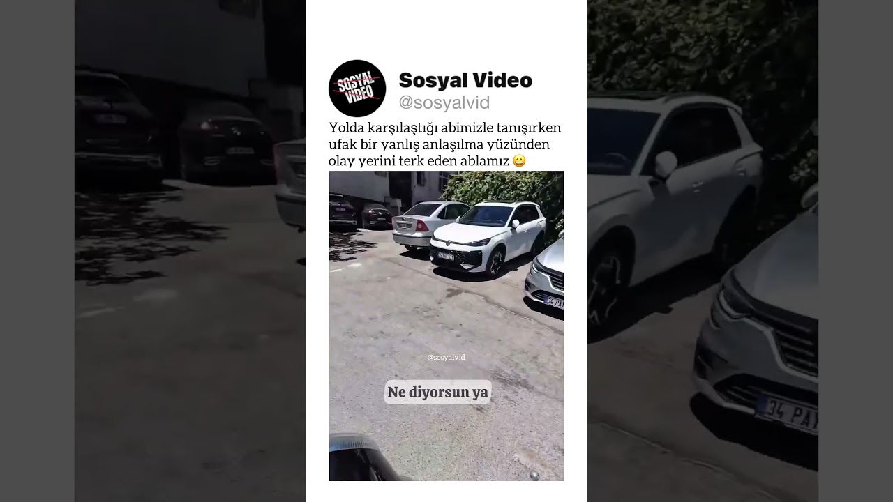 Karşılaştığı abimizle tanışırken ufak bir yanlış anlaşılma yüzünden olay yerini terk eden ablamız 😄