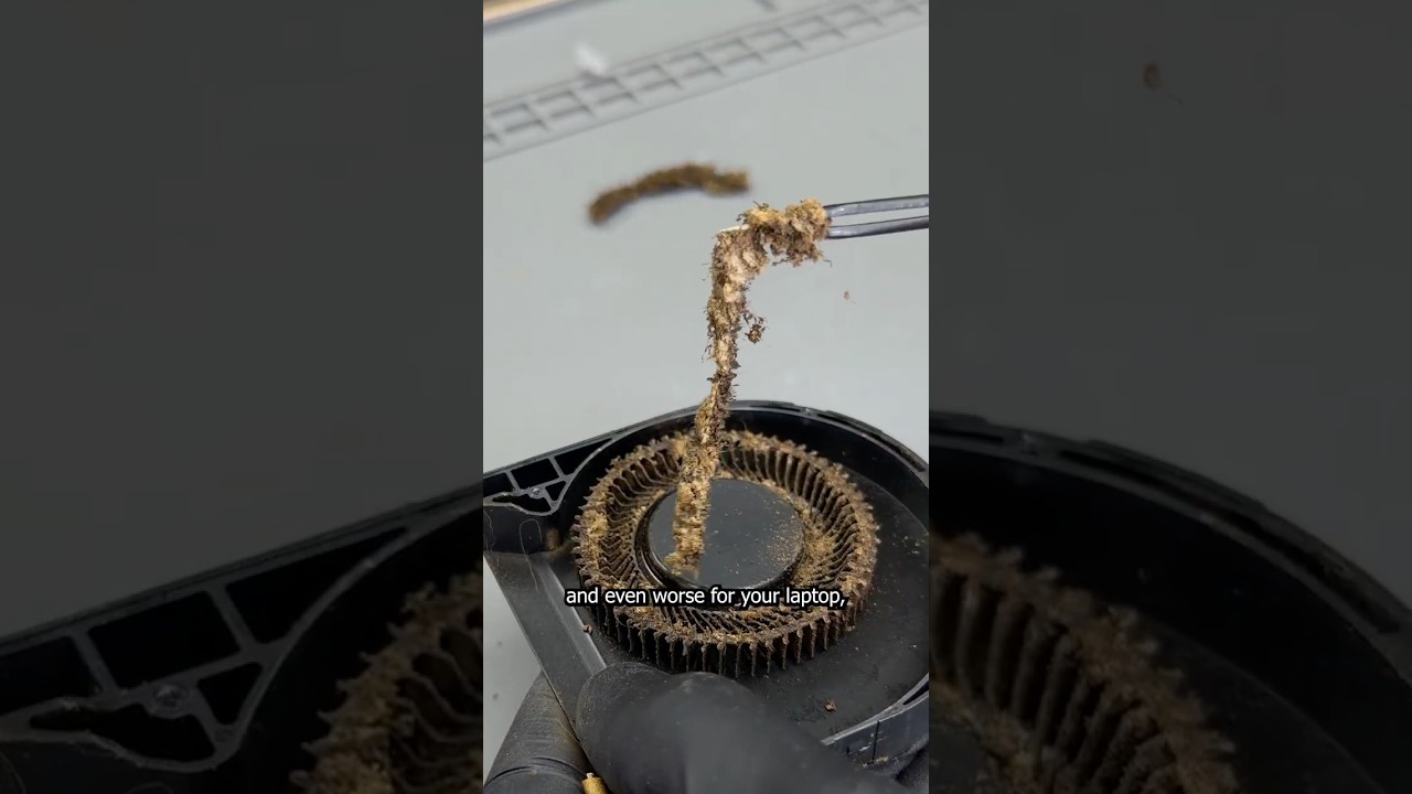 How to clean your laptop fans #pc #tech #technology #shorts