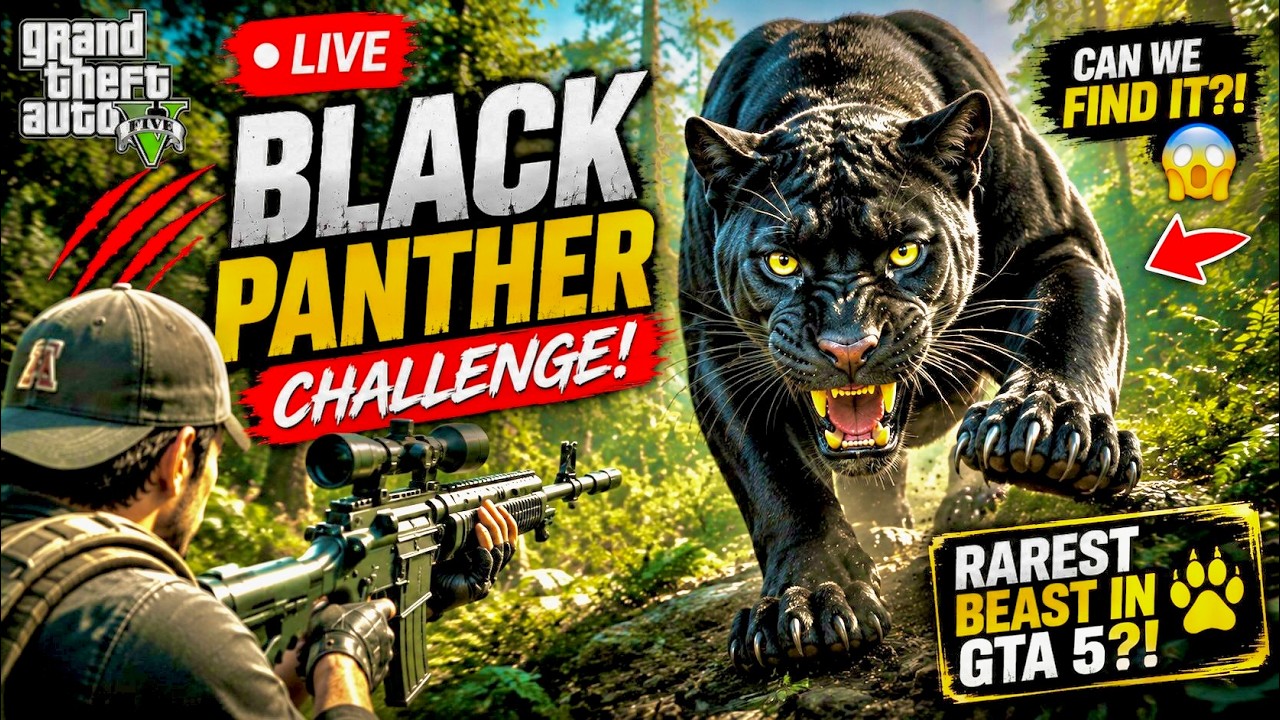 🛑GTA 5 LIVE - BLACK PANTHER HUNTING MOUNTAIN
LION CHALLENGE 🔥 #shorts #short #shortlive 