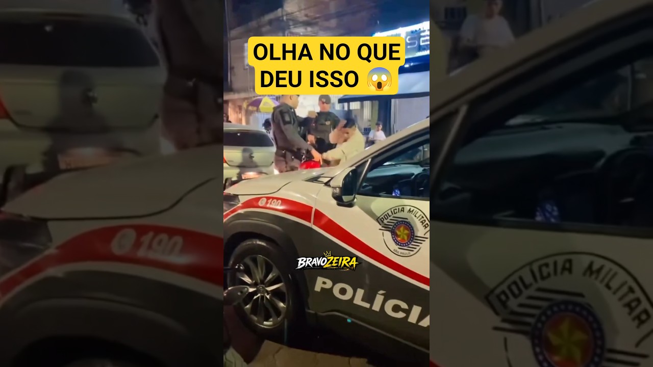 DEU RUIM! 😱 tentou dar fuga? O que você acha? #policia #pmmodi #pm #244 #motovlog #moto