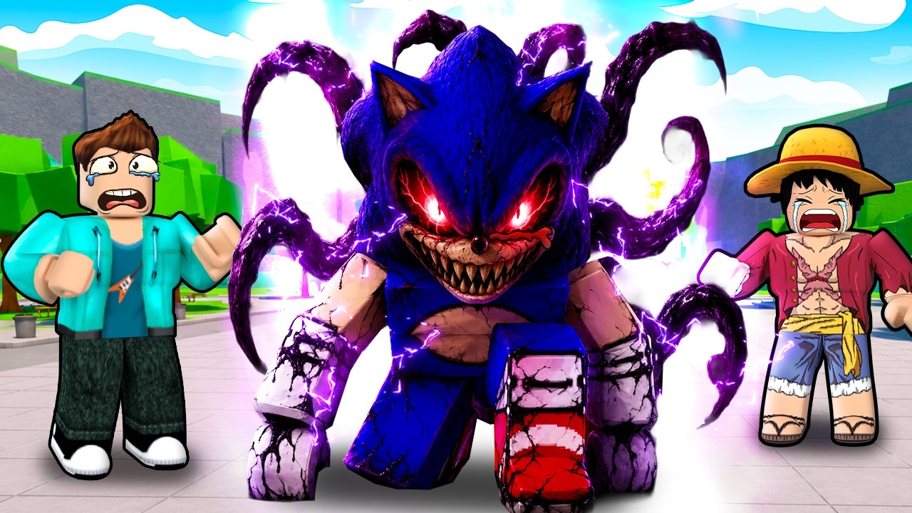 SONIC BECAME EVIL IN ROBLOX !!