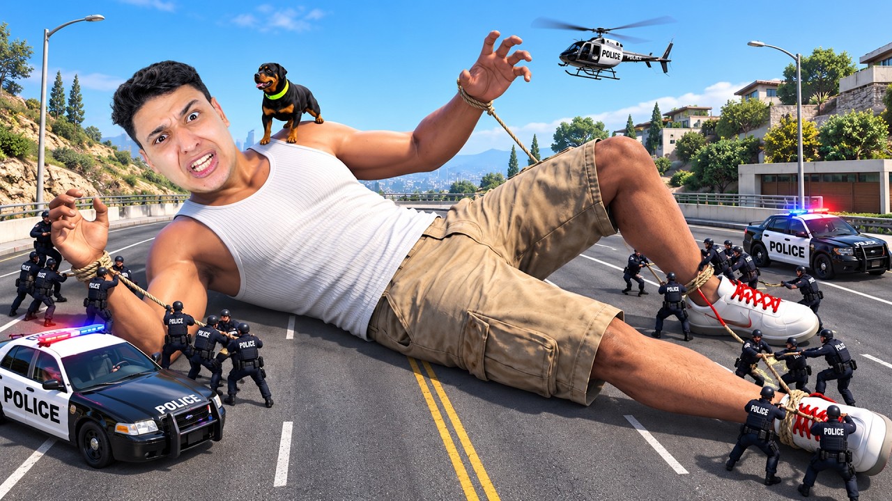 أصلانو تحول إلى عملاق في GTA 5! 😱