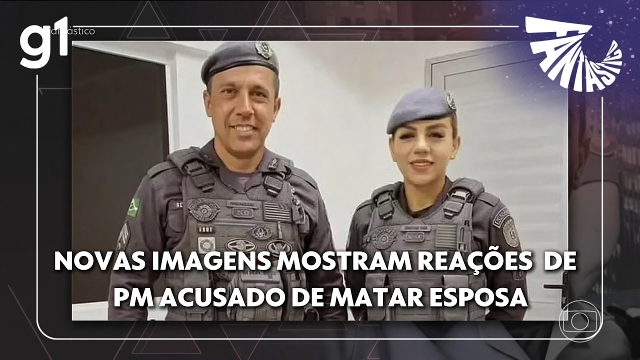 Fantástico: Imagens mostram reações de Tenente-coronel suspeito de matar esposa no dia do crime