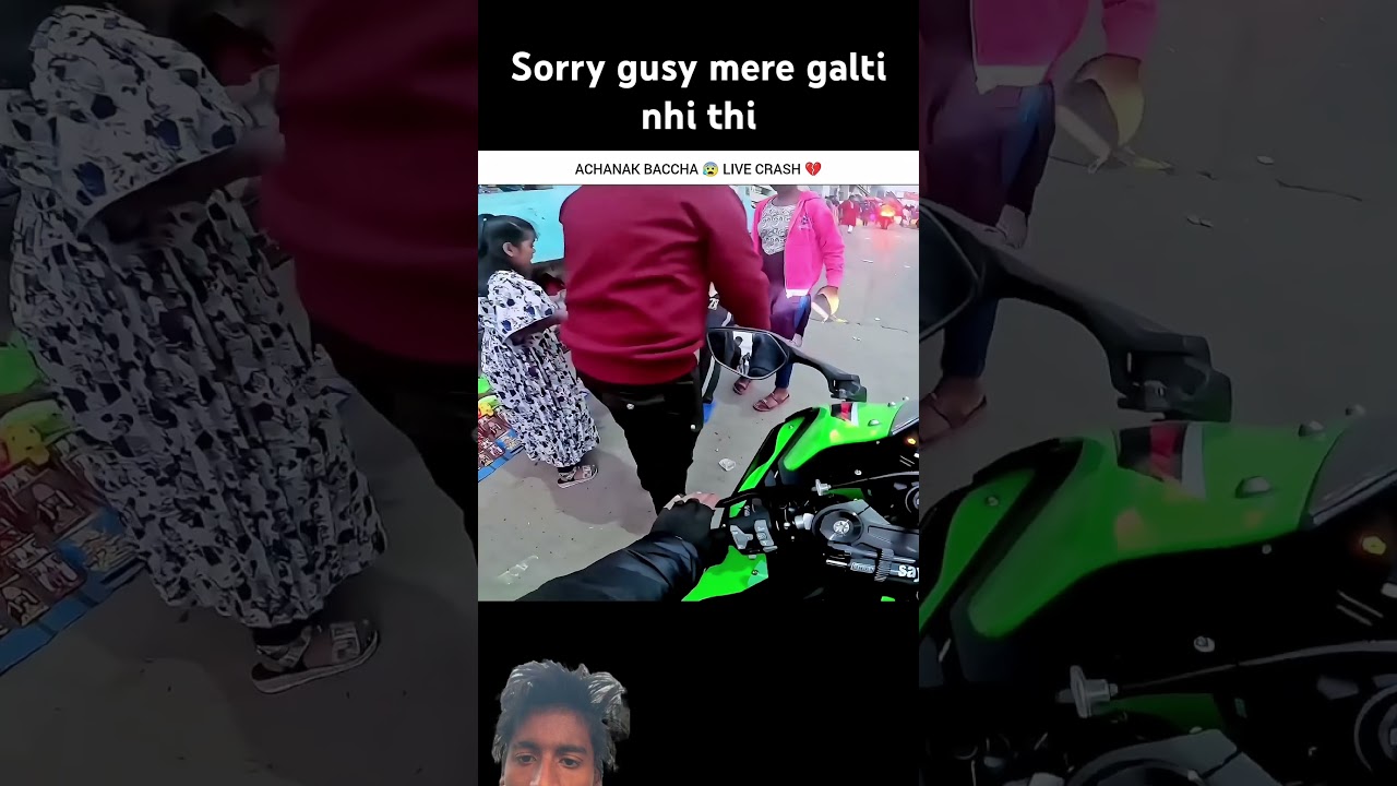 Bacha vs zx10r kawasaki #kawasaki10r #bike #crash #chot #lag #gaya #sportsbike #soundbike #bhide ￼