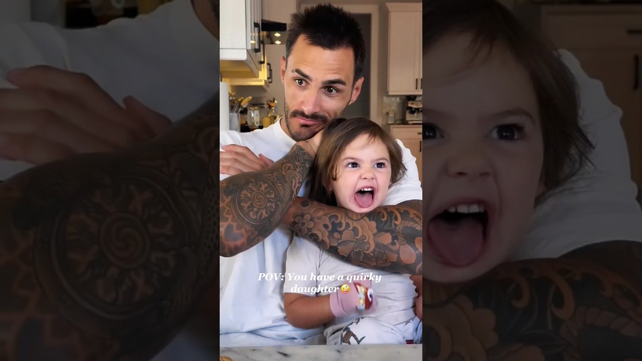 Having a quirky daughter is always a good time😜#QuirkyDaughter #FunnyKids #ParentingHumor#FamilyFun