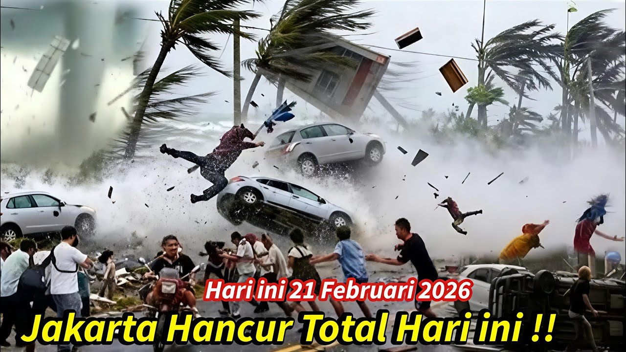 21/2/2026 JAKARTA HANCUR TOTAL || BADAI DAHSYAT 175KM PERJAM DIJAKARTA HARI INI-TORNADO JAKARTA 2026