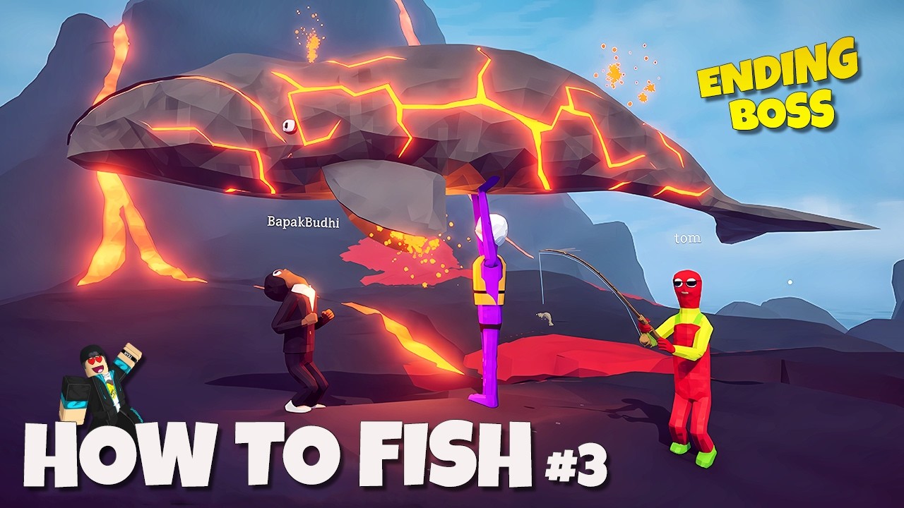 GG 1000%!! Lawan Boss Paus Lava & Ending Siapa Sangka 🐳🎣🌋 | How to Fish Indonesia