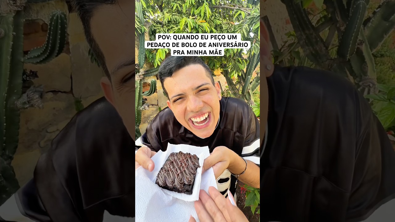 POV: QUANDO EU LEVO UM PEDAÇO DE BOLO DE ANIVERSÁRIO PRA MINHA MÃE