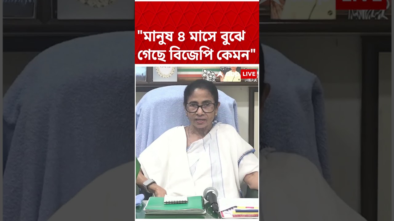 "মানুষ ৪ মাসে বুঝে গেছে BJP কেমন", মন্তব্য Mamata Banerjee-এর #abpananda #shorts