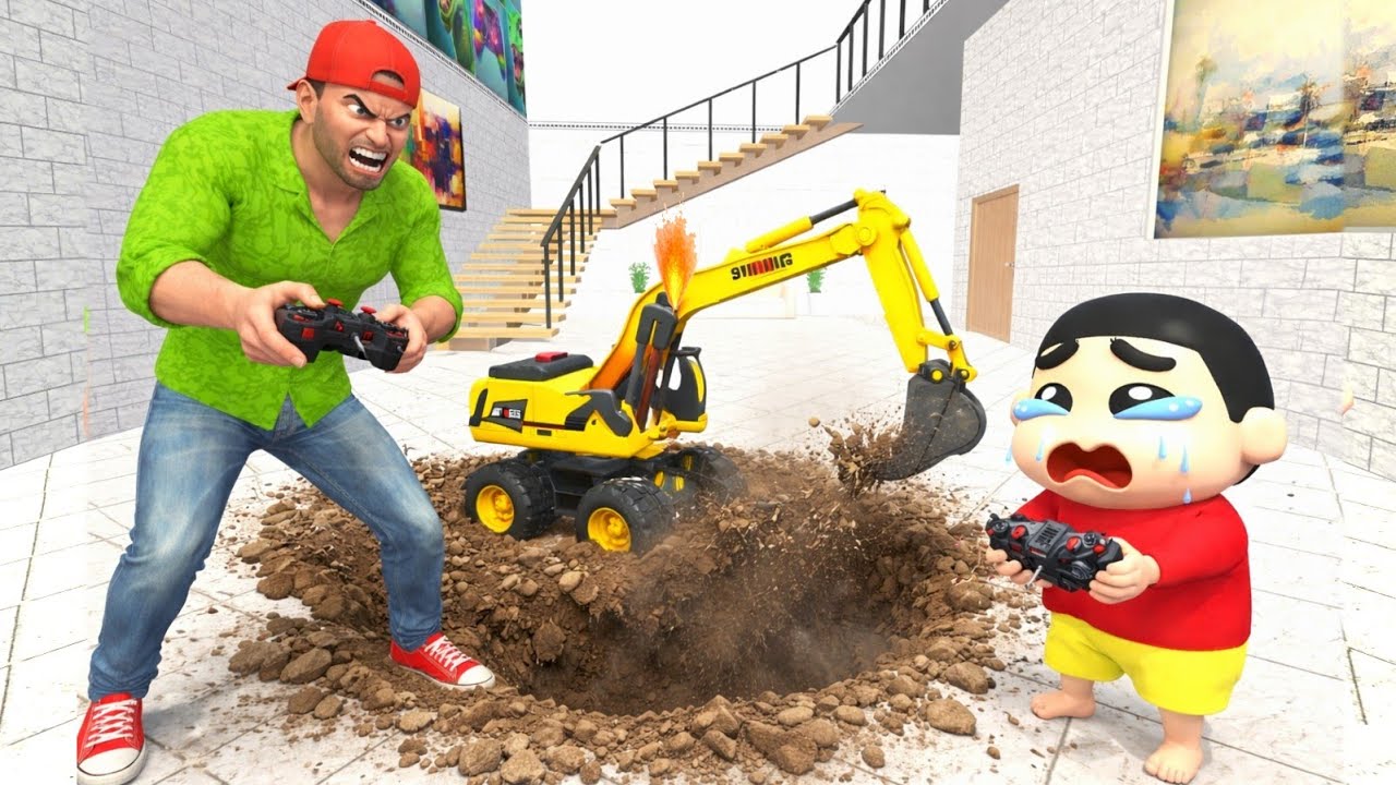 SHINCHAIN 🤩 KI JCB NOBITA LEKAR 😱 BHAG GAYA INDIAN 🚨 THEFT AUTO JCB 