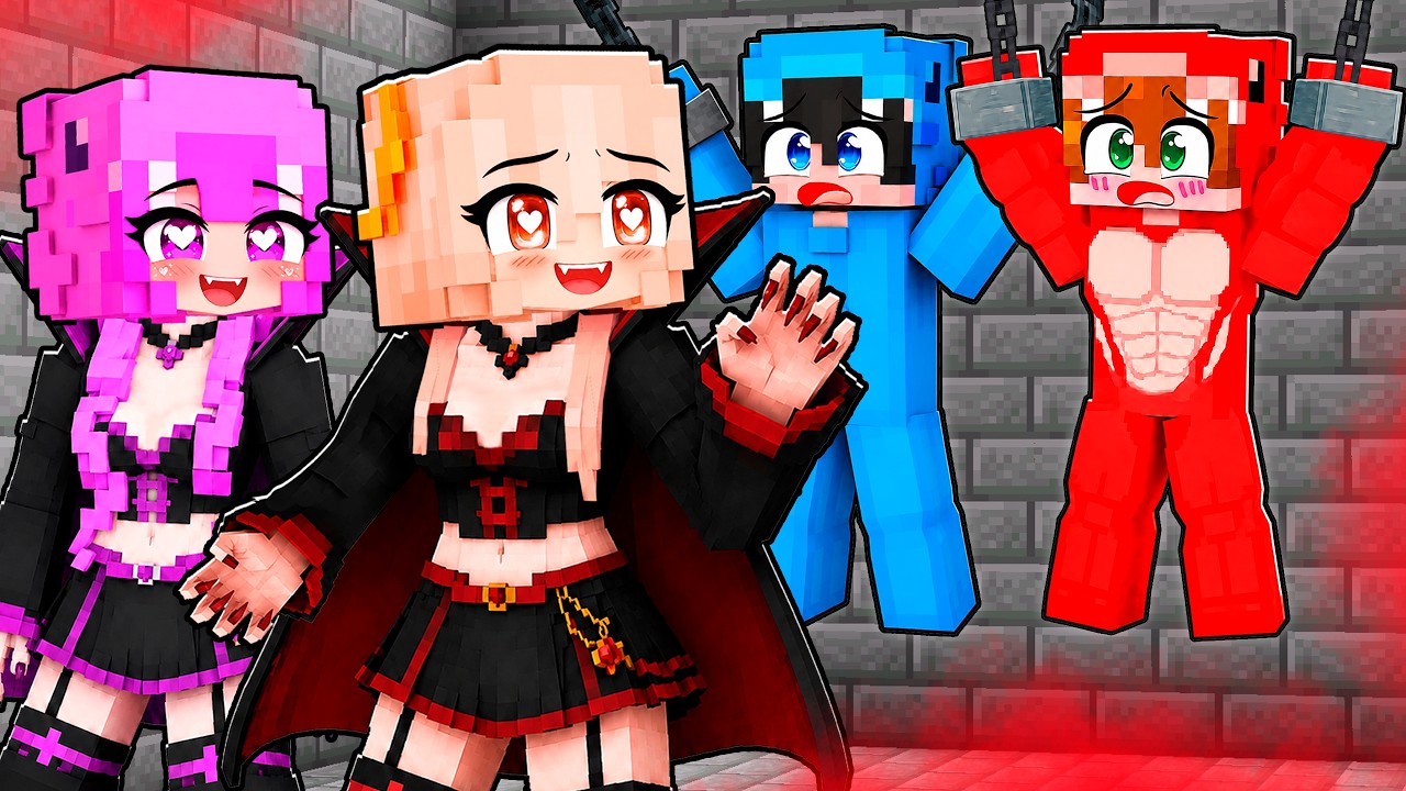 ATRAPADOS por CHICAS VAMPIRO en Minecraft!