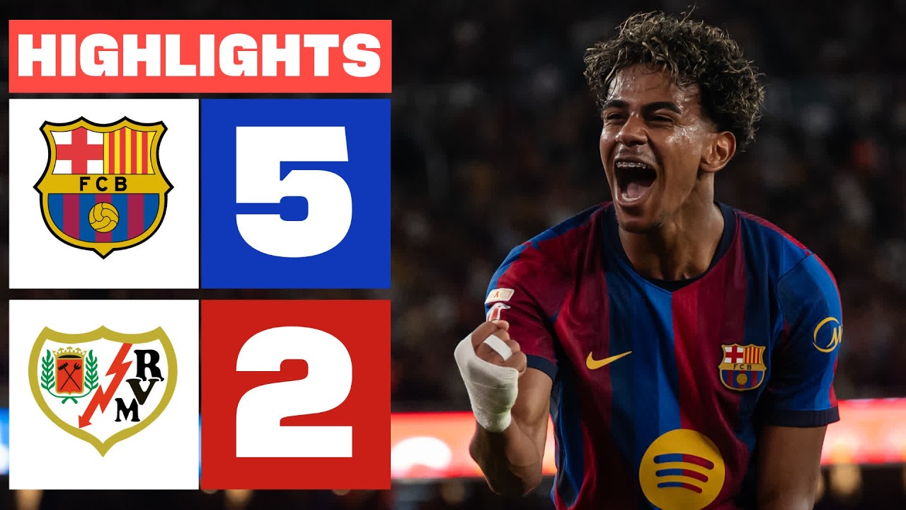 FC BARCELONA 5 - 2 RAYO VALLECANO | RESUMEN LALIGA EA SPORTS