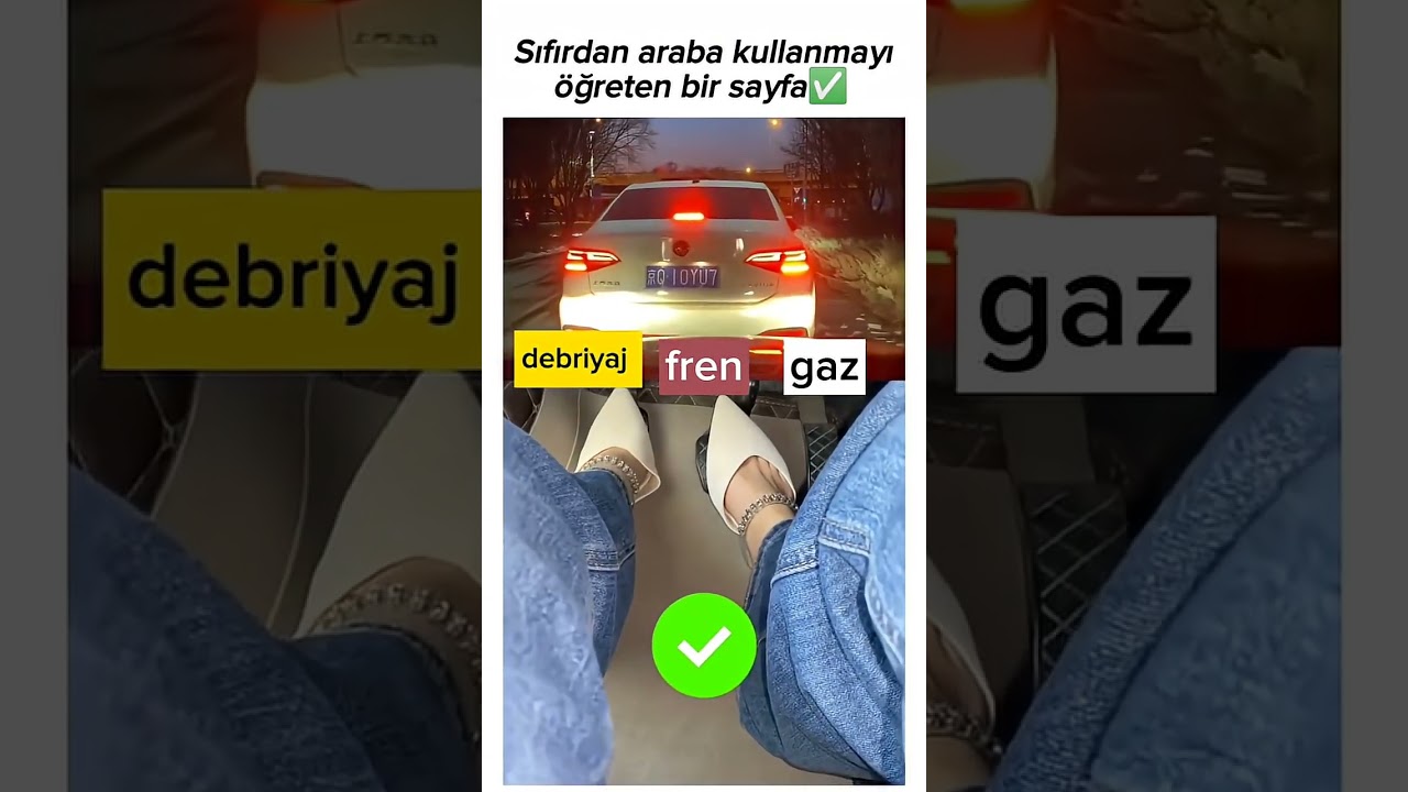 gaz fren debriyaj dogru kullanimi