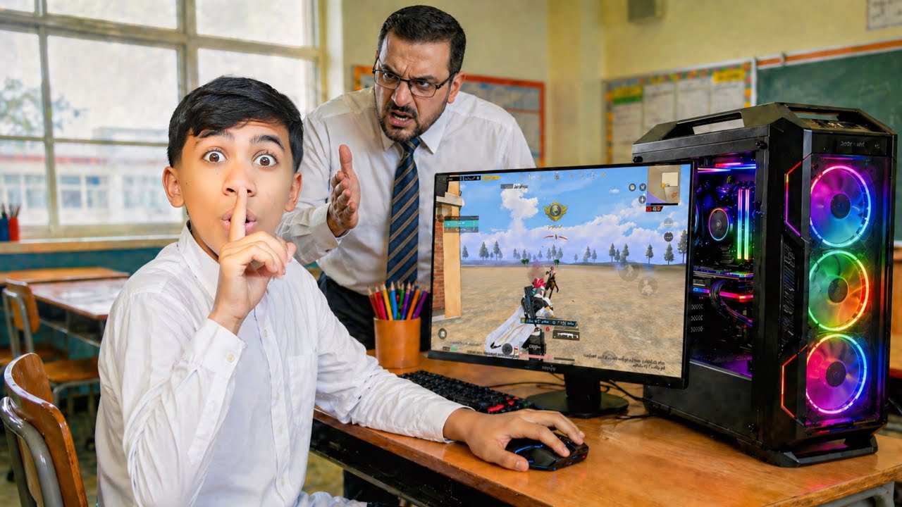 لعبت ببجي موبايل في المدرسة ! نطردت 😂🔥