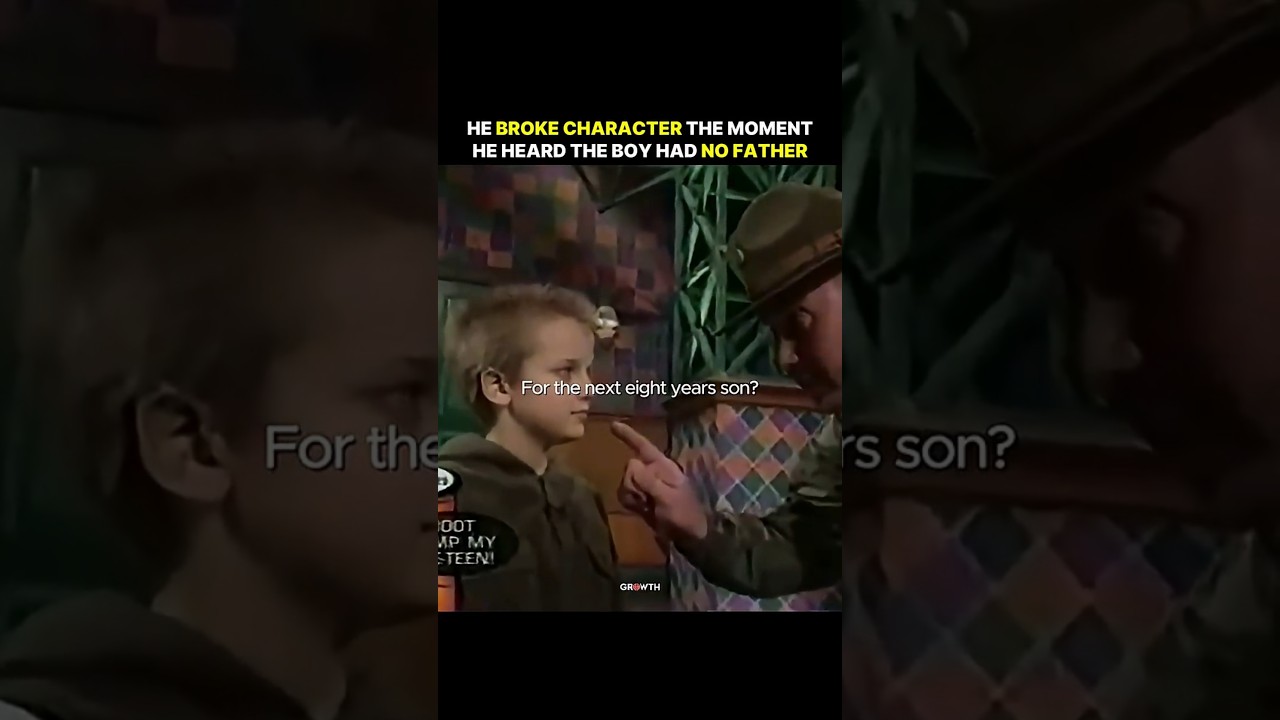 He Broke Character The Moment He Heard The Boy Had No Father.