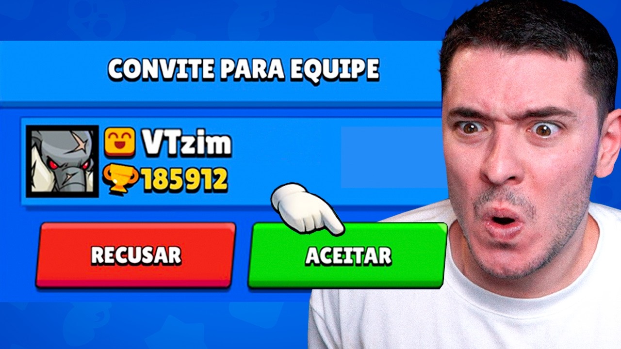 UM PRO PLAYER ME CHAMOU PARA A EQUIPE... Brawl Stars