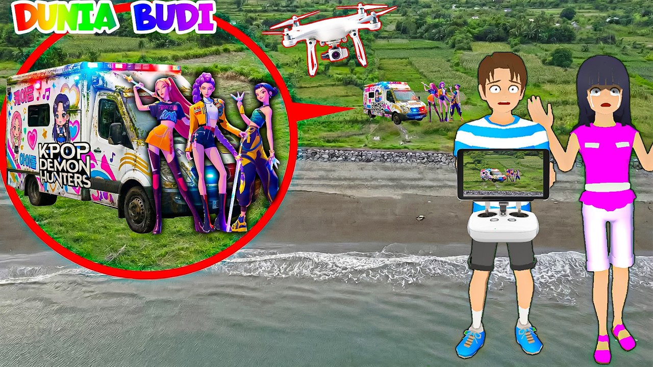 Yuta Mio Panik Drone Menangkap AMBULAN KPOP DEMON HUNTER Terbengkalai Di Hutan Dekat Rumah😱
