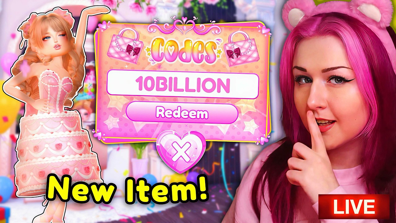 [10 BILLION PARTY🎂] SHOWING All SECRET Codes & More In The NEW UPDATE | ROBLOX Dress to Impress