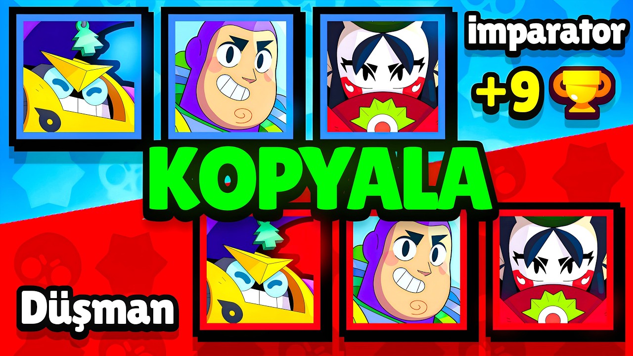 RAKİBİ KOPYALAYARAK KUPA KASTIK! 😮 | Brawl Stars