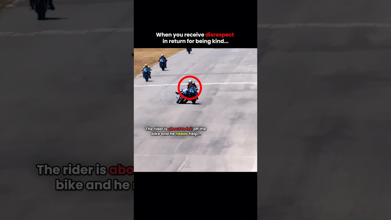 When The Rider Receive Disrespect in Return For Being Kind in Racing