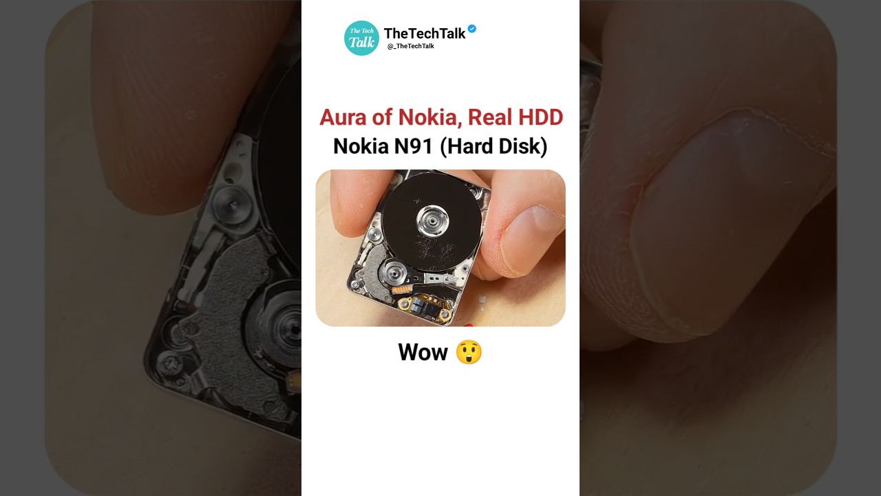 Aura of Nokia 😲 Real HDD Nokia N91 (Hard Disk)
