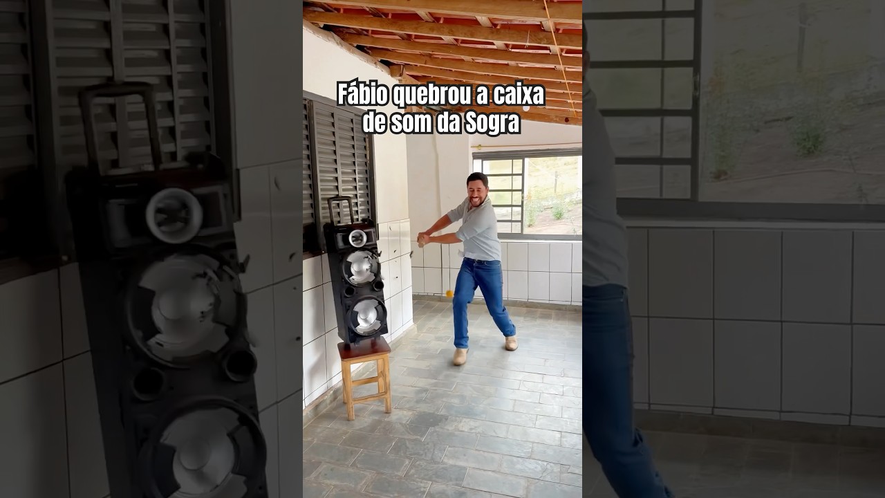 Fábio quebrou a caixa de som da sogra kkk #meme #sogra #humor #comedia #engraçado #genro #risos