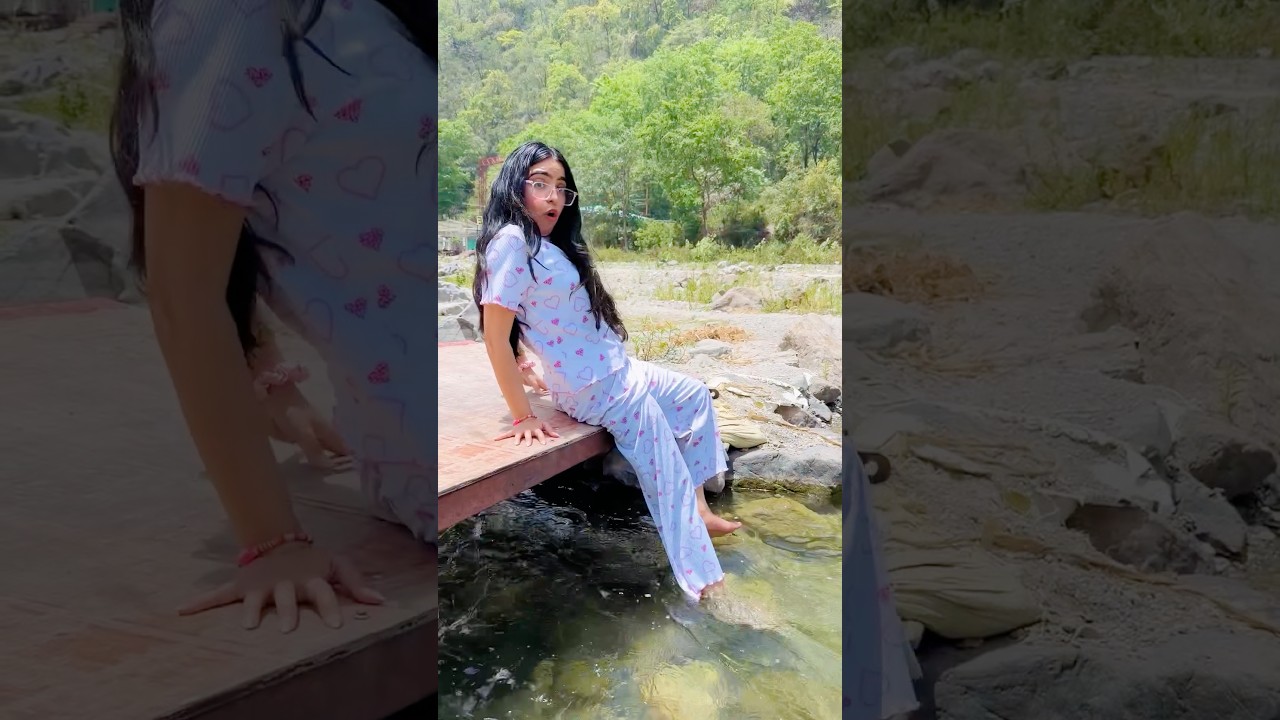 Trip to Rishikesh ⛰️ Fish ne kaat lia 😭 Full video on @Dushyant_kukreja  #shorts