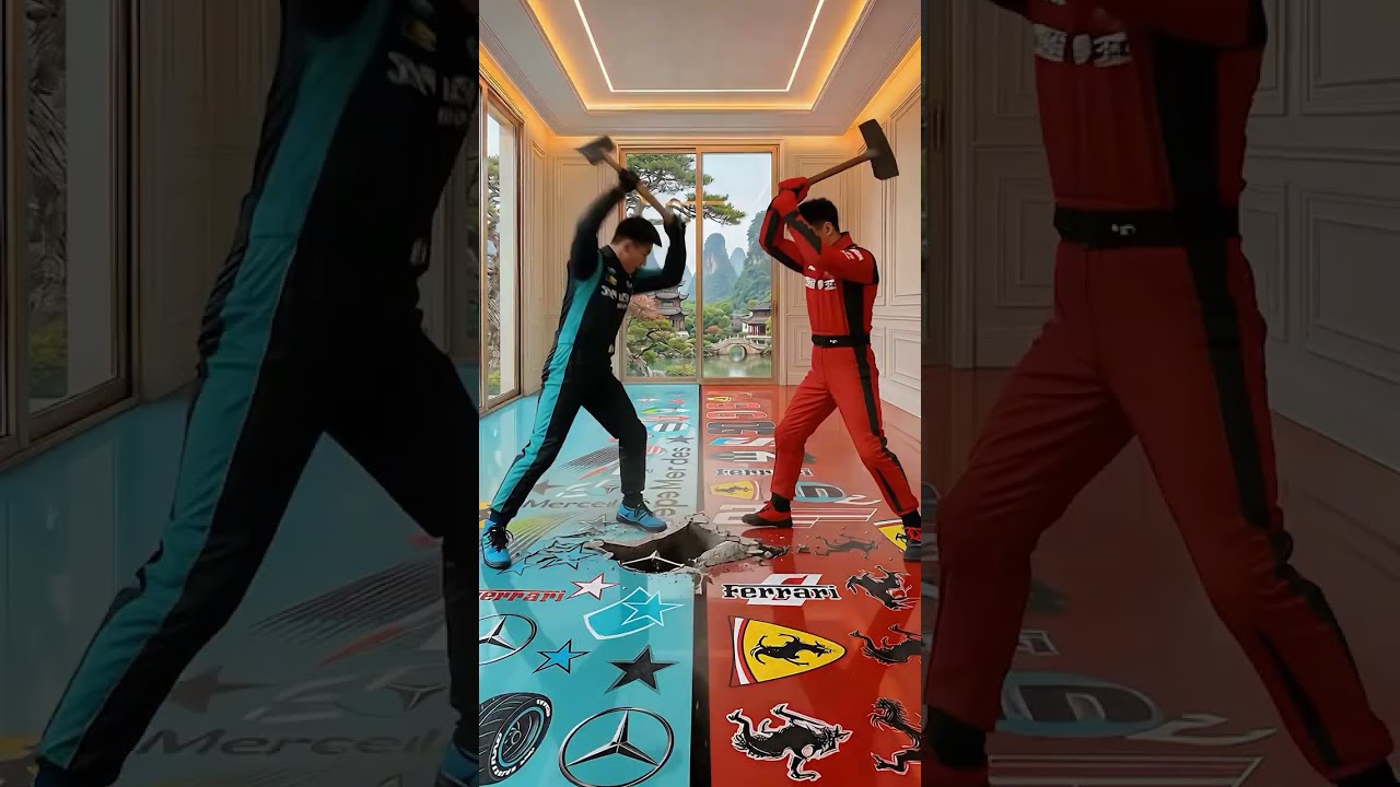 🏁 Ultimate F1 Epoxy Floor Battle! 🏎️