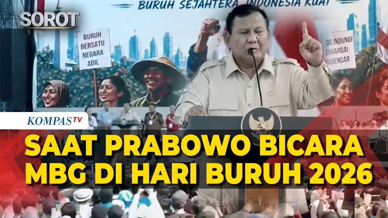 Saat Prabowo Bicara MBG di Peringatan Hari Buruh May Day 2026