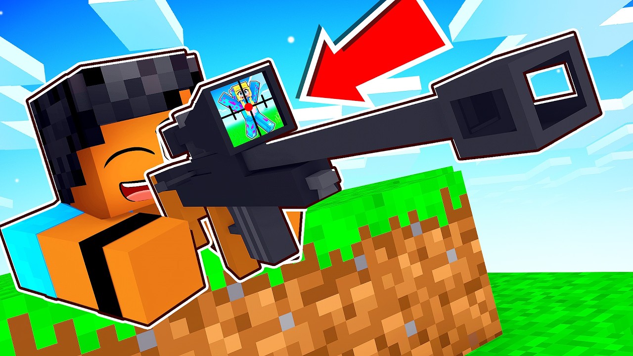 Adicionei ARMAS REAIS sem contar para o meu AMIGO no Minecraft!