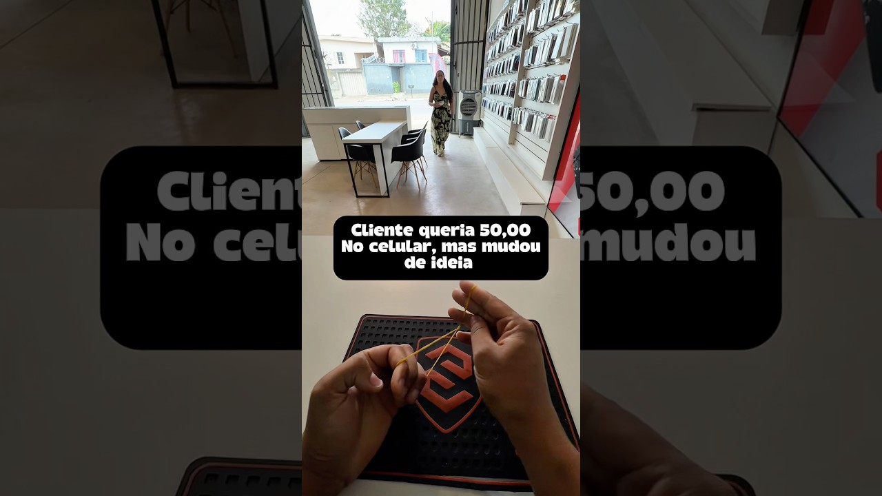 Cliente queria desistir do aparelho Samsung M35 pois o mesmo não funcionava com telas similares