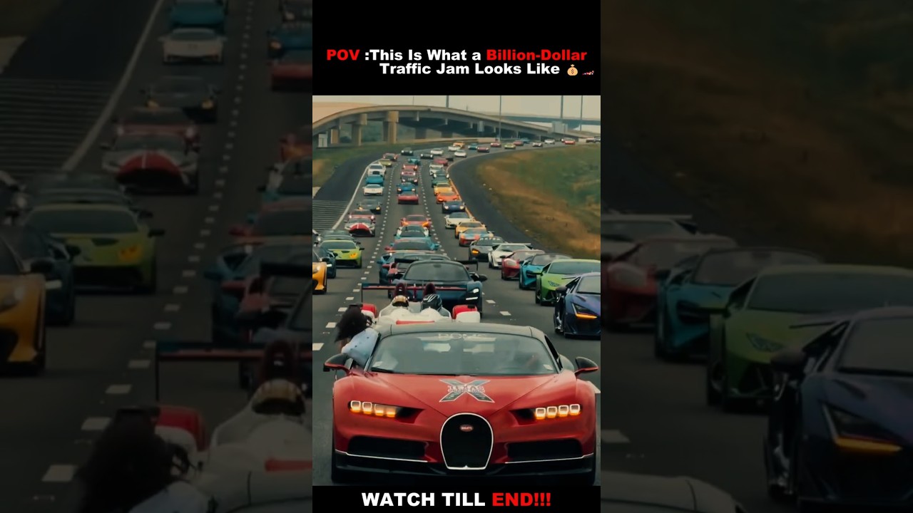 “This Is What a Billion-Dollar Traffic Jam Looks Like 💰🏎️”#bmw #bmwmmotorsport #bmwm #bmwedit #short