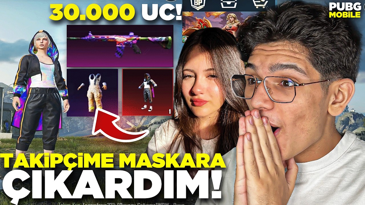 TAKİPÇİME MASKARA M416 ÇIKARDIM! 30.000 UC HARCADIM - PUBG MOBİLE