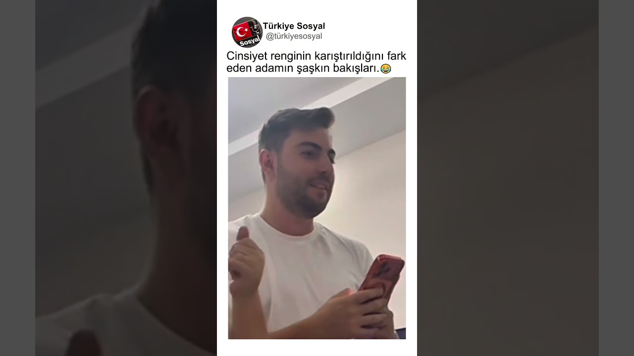Pastacının Cinsiyet Rengini Karıştırdığını Gören Adamın Yüz İfadesi🤣😂
