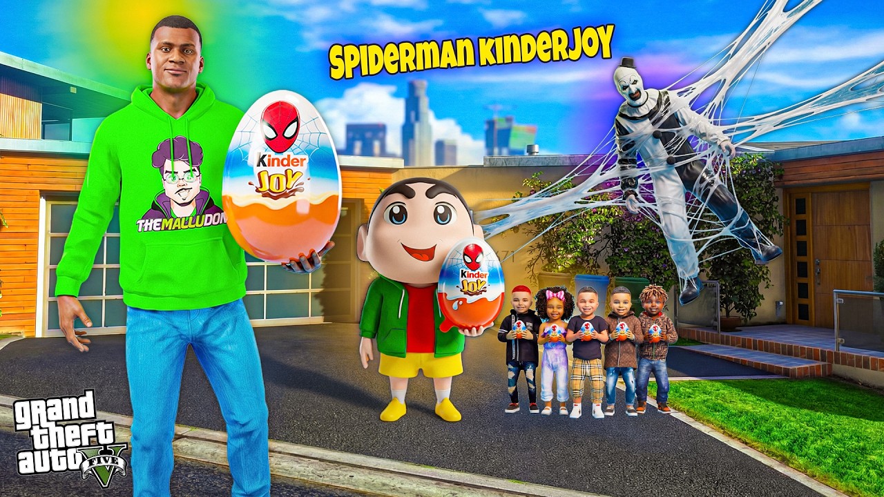 Franklin Bought Spider-Man Kinder Joy for His Son… 😱🕷️ | GTA 5 Malayalam