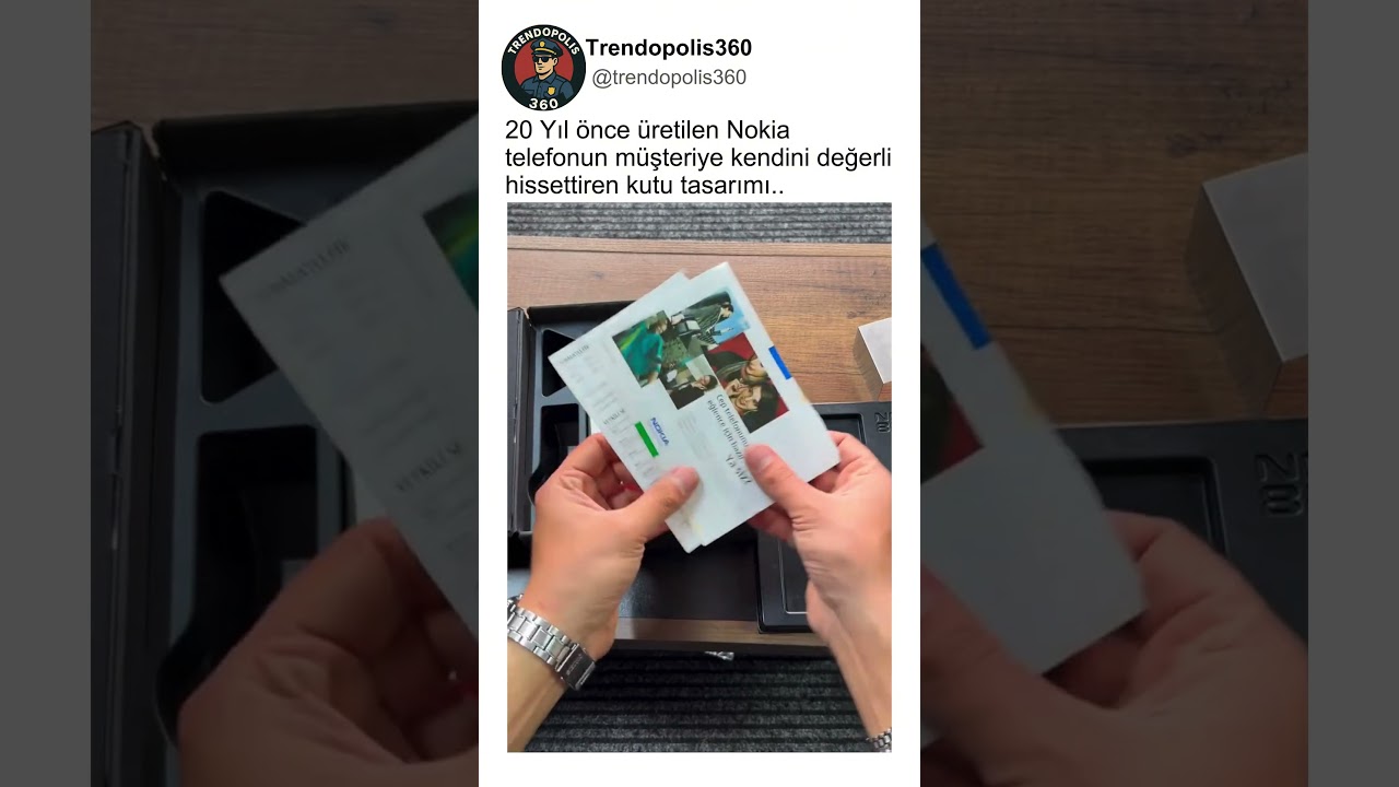 20 Yıl Önce Üretilen Nokia Telefonun Müşteriye Verdiği Değerli Hissetme Duygusu..🤝👀