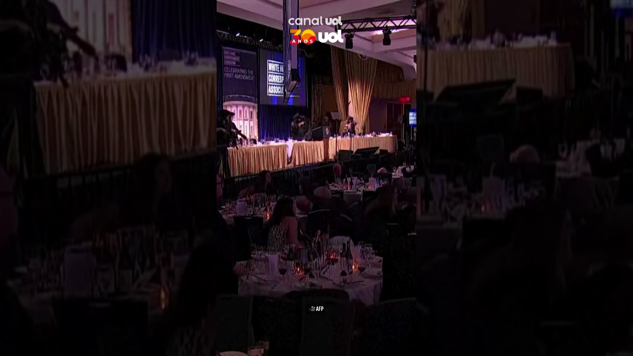 Trump é retirado às pressas de jantar com correspondentes da Casa Branca; veja o momento