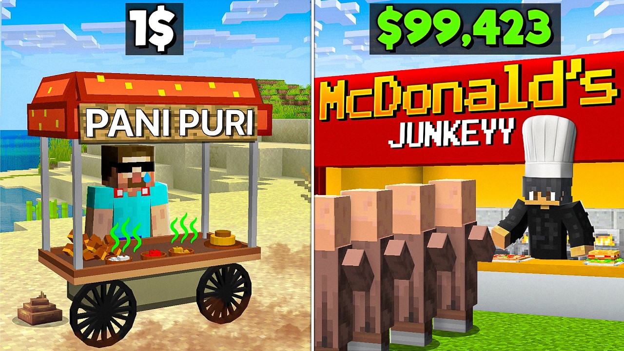 I Opened a BURGER SHOP in Minecraft!