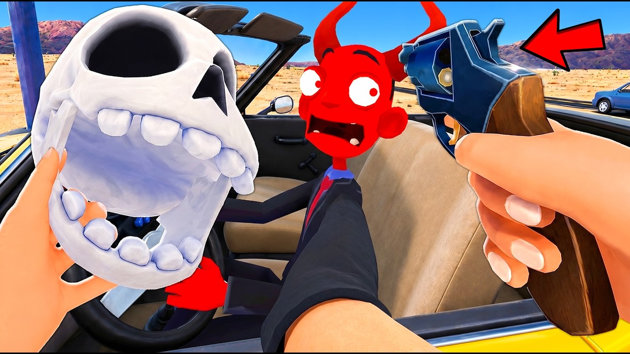 كنت بموت في محطة البنزين!؟ وفجأة ظهر الشيطان وصارت كارثة! 😱💀 Gas N Cars VR