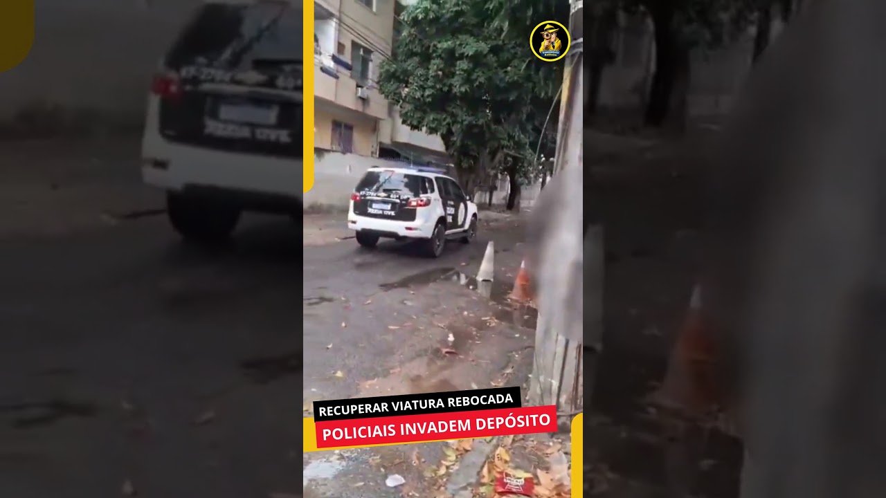 POLICIAIS CIVIS ENTRAM EM DEPÓSITO DA PREFEITURA DO RIO PARA RECUPERAR VEÍCULO