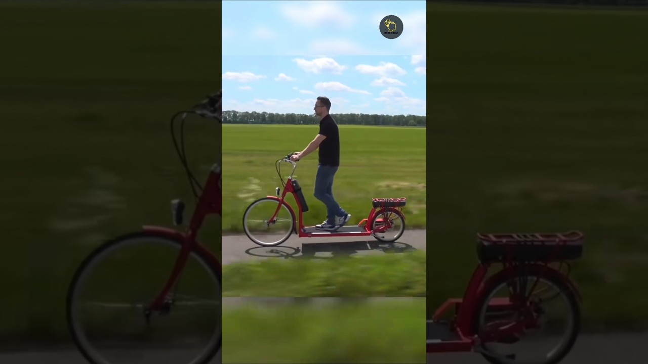 هذه الدراجة تتحرك بمجرد أن تبدأ بالمشي فوقها! 🤯🚲#معلومات_عامة #shorts #اكسبلور #bike #ترند